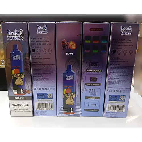 Photo de l’avis officiel: RENdM TORANDO 7500 Cigarette électronique jetable — risque: Risque chimique (SR/03677/25)