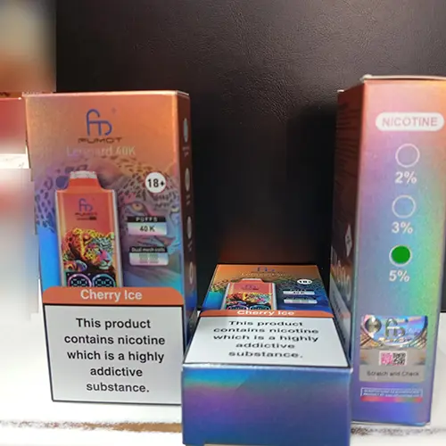 Photo de l’avis officiel: fm ® FUMOT Leopard 40K Cigarette électronique jetable — risque: Risque chimique (SR/03682/25)