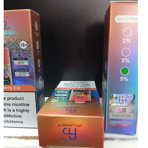 Photo de l’avis officiel: fm ® FUMOT Leopard 40K Cigarette électronique jetable — risque: Risque chimique (SR/03682/25)