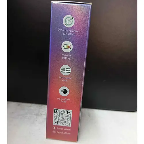 Foto del aviso oficial: FUMOT® FUMOT Leopard 40K - Peachy Mango Pineapple Cigarrillo electrónico desechable — riesgo: Riesgos químicos