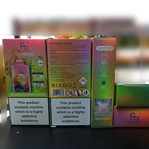 Photo from the official notice: FUMOT® FUMOT Leopard 40K - Strawberry Watermelon disposable electronic cigarette — chemical risk
