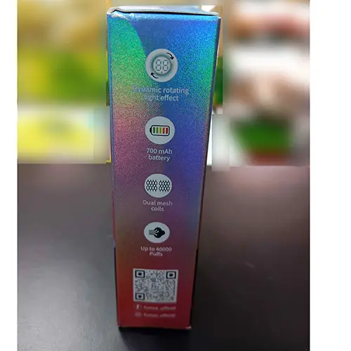 Photo from the official notice: FUMOT® FUMOT Leopard 40K - Mixed Berries disposable electronic cigarette — chemical risk