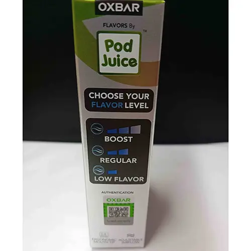 Photo from the official notice: OXBAR OXBAR ADJUSTABLE DEVICE 35K PUFFS disposable electronic cigarette — chemical risk (SR/03692/25)