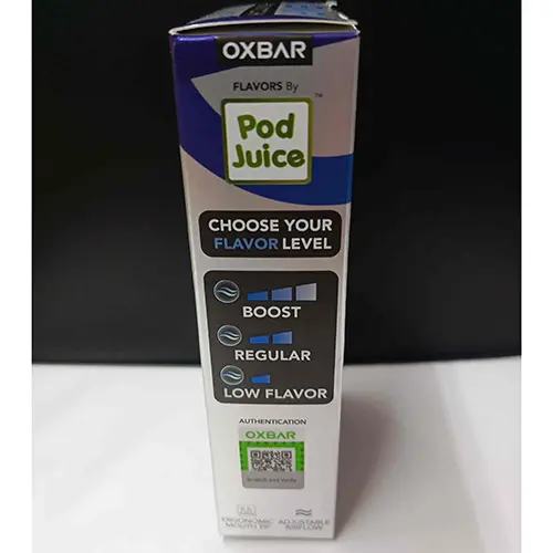 Photo de l’avis officiel: OXBAR OXBAR ADJUSTABLE DEVICE 35K PUFFS Cigarette électronique jetable — risque: Risque chimique (SR/03689/25)