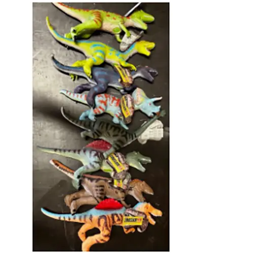 Foto dell’avviso ufficiale: Kingme Explore Dinosaur Tyrex King me world Giocattolo alimentato a batteria — rischio: Rischio chimico & Ostruzione delle vie aeree