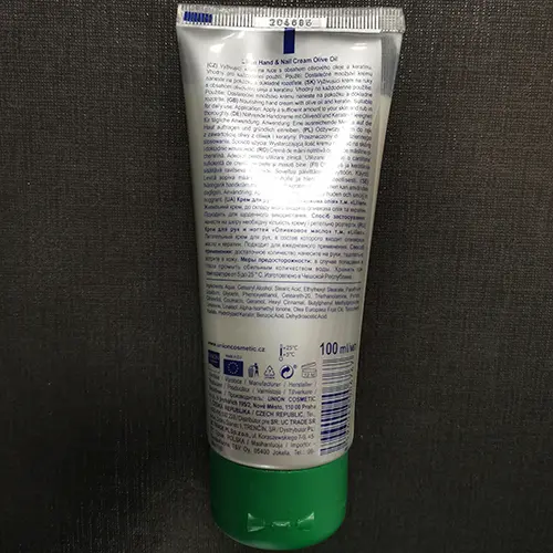 Photo de l’avis officiel: Lilien HAND CARE, Hand &amp; Nail Cream Crème pour les mains — risque: Risque chimique