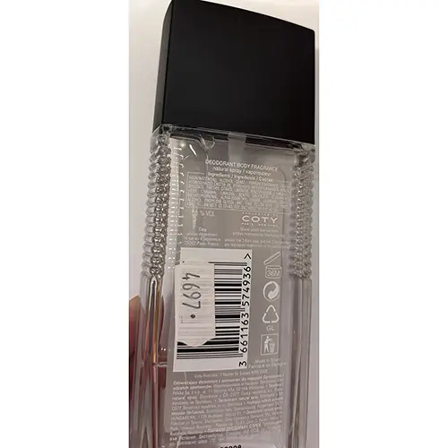 Photo de l’avis officiel: Adidas TEAM Force Parfum corporel — risque: Risque chimique