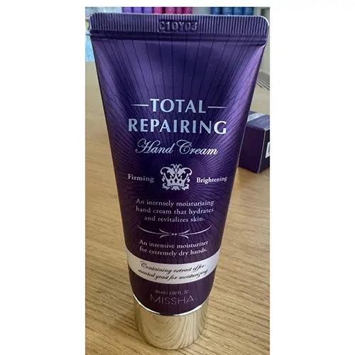 Foto uit de officiële melding: MISSHA M Missha Total Repair Handcrème — risico: Chemische risico's
