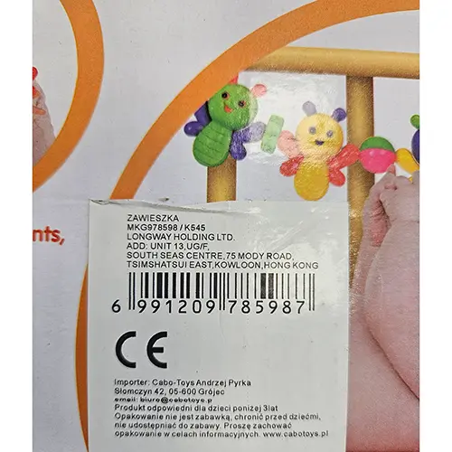Foto do aviso oficial: Love Toys Chocalho de brinquedo — risco: Engasgamento