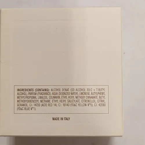 Photo de l’avis officiel: Canali Canali men Eau de toilette — risque: Risque chimique
