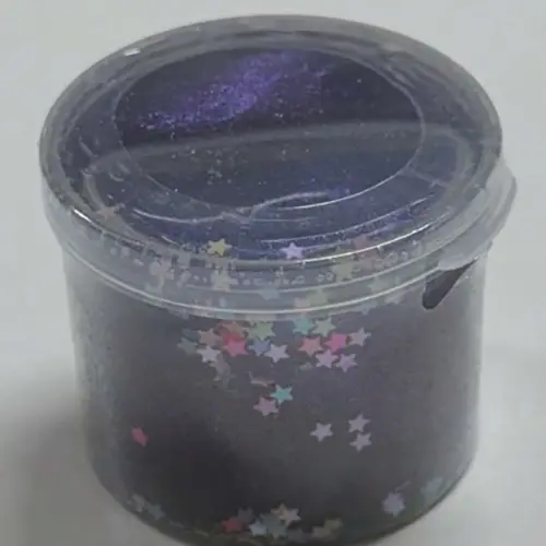 Photo from the official notice: Glow In The Dark Slime Squishies Putty Set, Galaxy Slime Non-Sticky &amp; Super Soft toy slime — chemical risk