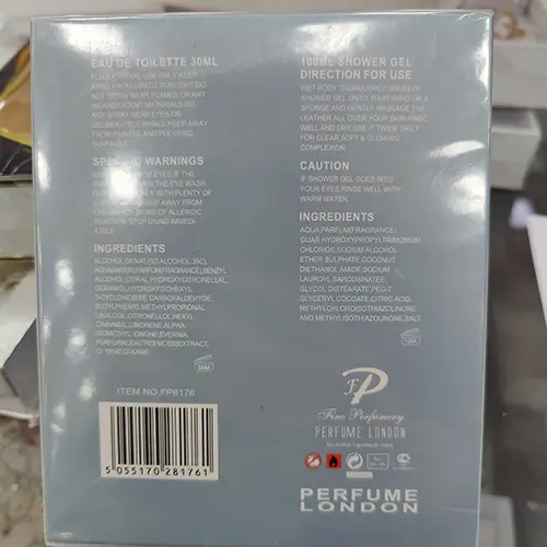 Photo from the official notice: Perfume London Star Warrior cool pour homme cosmetics set — chemical risk