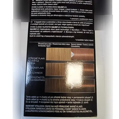 Photo from the official notice: Schwarzkopf &amp; Henkel Syoss, Professional Performance, Sanoplex Professional anti-damage care hair dye — chemical risk (SR/03818/25)