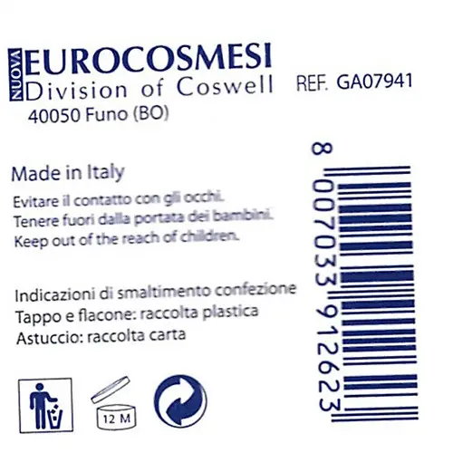Photo de l’avis officiel: Eurocosmesi Sofia en bleu Mousse de douche — risque: Risque chimique