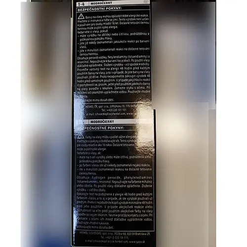Foto dell’avviso ufficiale: Schwarzkopf &amp; Henkel Syoss, Professional Performance, Sanoplex Professional anti-damage care Tintura per c — rischio: Rischio chimico (SR/03810/25)