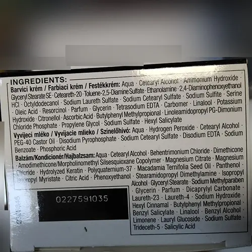 Foto dell’avviso ufficiale: Schwarzkopf &amp; Henkel Syoss, Professional Performance, Sanoplex Professional anti-damage care Tintura per c — rischio: Rischio chimico (SR/03810/25)