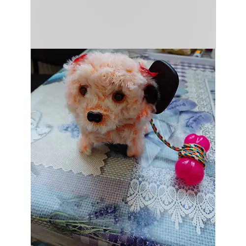 Photo de l’avis officiel: Children's toy  - battery-operated plush dog Jouet souple — risque: Risque chimique