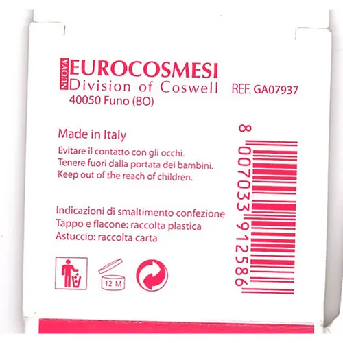 Foto aus der offiziellen Meldung: Eurocosmesi Sofia en Rose di Sofia Balestra Körperlotion — Risiko: Chemikalie