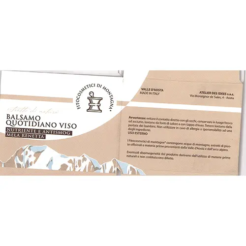 Zdjęcie z oficjalnego zgłoszenia: fitocosmetici di montagna Balsamo quotidiano viso Krem do twarzy — ryzyko: Chemiczne