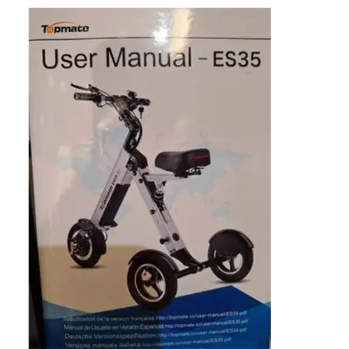 Photo from the official notice: Topmate Topmate ES35 Electric Scooter — fire risk