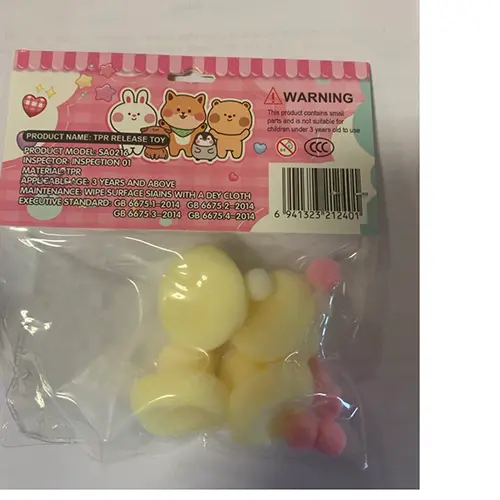 Foto do aviso oficial: Decompression squeeze toys Brinquedo de apertar — risco: Engasgamento (SR/03881/25)