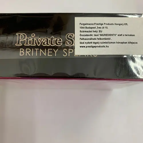 Photo de l’avis officiel: Britney Spears Private Show Parfum — risque: Risque chimique