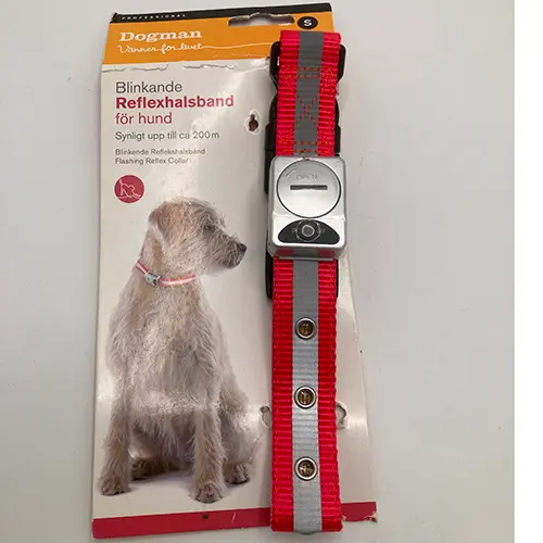 Foto dell’avviso ufficiale: Dogman Blinkande hundhalsband Collana per cani — rischio: Ambiente