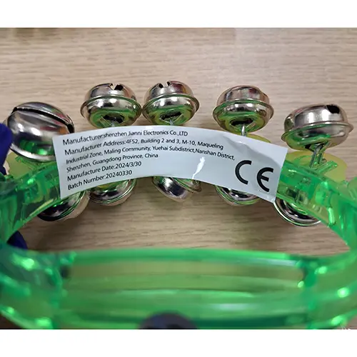 Photo from the official notice: Handbell musical rattle toy — choking risk