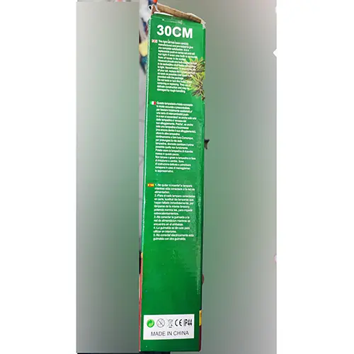 Foto do aviso oficial: LED Merry Christmas 30 cm Corrente de iluminação — risco: Choque elétrico