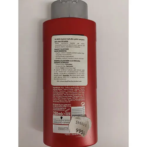 Photo de l’avis officiel: Schwarzkopf Anti Haar verlust Shampooing — risque: Risque chimique