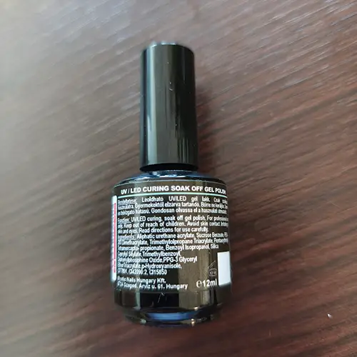 Photo de l’avis officiel: Mystic Nails Gel Polish Gel vernis à ongles — risque: Risque chimique