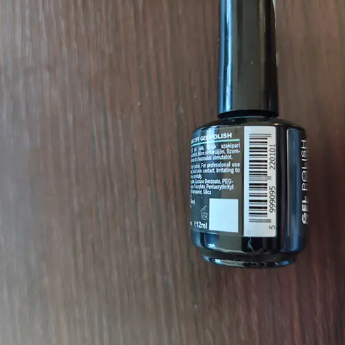 Photo de l’avis officiel: Mystic Nails Gel Polish Gel vernis à ongles — risque: Risque chimique
