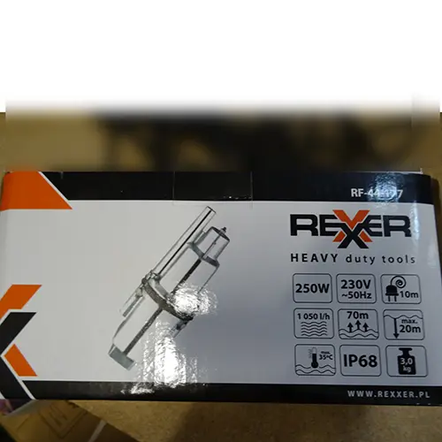 Photo de l’avis officiel: Rexxer Pompa do wody Pompe à eau — risque: Choc électrique