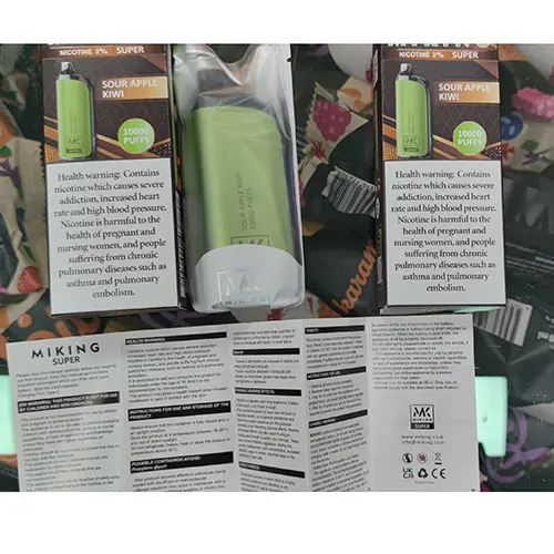 Photo de l’avis officiel: MIKING SUPER 10000 puffs Cigarette électronique jetable — risque: Risque chimique (SR/04040/25)