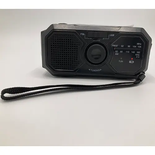 Photo from the official notice: Emergency radio solar-powered crank radio — environment risk