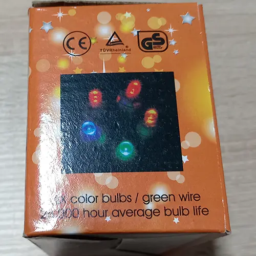 Photo de l’avis officiel: LED Karácsonyi égősor NEW Chaîne d'éclairage — risque: Choc électrique