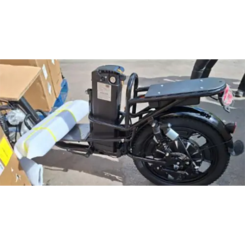Photo from the official notice: Electric bicycle — fire risk