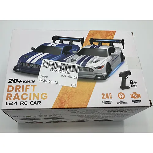 Photo from the official notice: Enoze Drift Racing LED Light remote-controlled toy car — environment risk