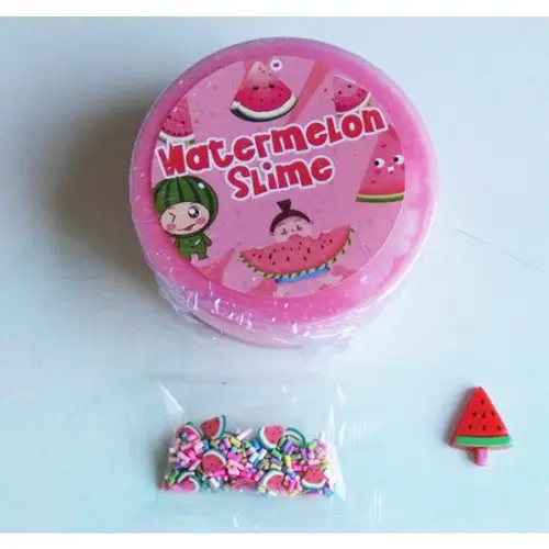 Foto dell’avviso ufficiale: Okaybee Pastèque snow Fizz Slime Fluffy Slime pour enfants- Cadeau de fête pour filles et garçons Bavaglino gi — rischio: Rischio chimico