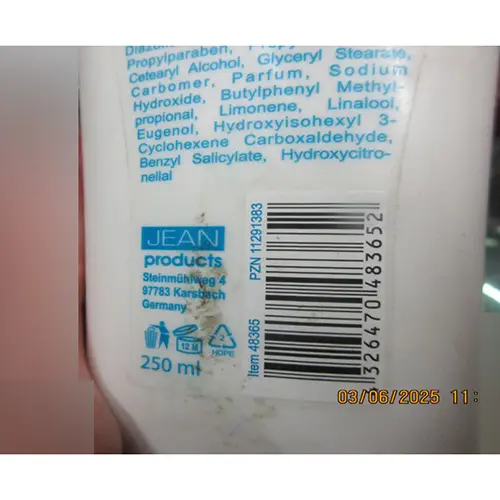 Foto dell’avviso ufficiale: Elina Pflege bodymilk Latte per il corpo — rischio: Rischio chimico