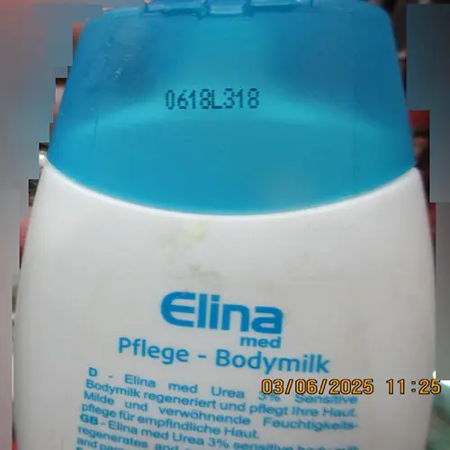 Foto dell’avviso ufficiale: Elina Pflege bodymilk Latte per il corpo — rischio: Rischio chimico