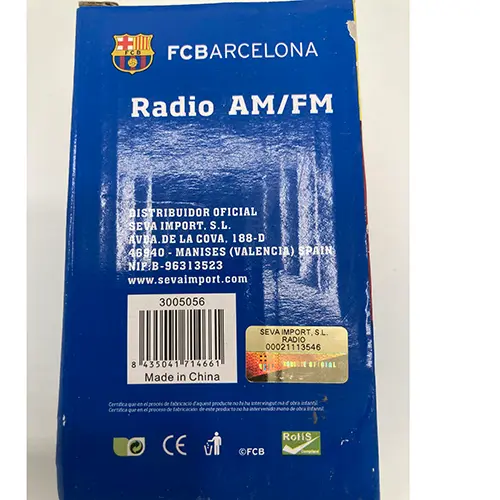 Foto dell’avviso ufficiale: FCBARCELONA Radio AM/FM — rischio: Ambiente