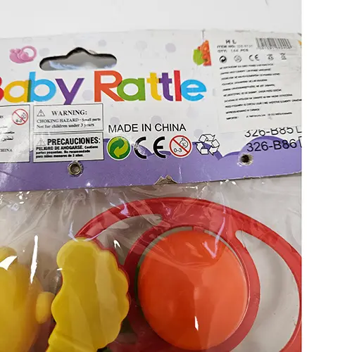 Photo de l’avis officiel: Babby Rattle hochet de jouet — risque: Étouffement