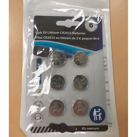 Foto dell’avviso ufficiale: Supacell Lithium Batteries Batterie a bottone — rischio: Rischio chimico & Ostruzione delle vie aeree