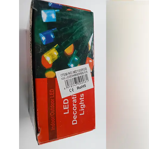 Photo de l’avis officiel: LED decorative lights Chaîne d'éclairage — risque: Choc électrique (SR/04183/25)