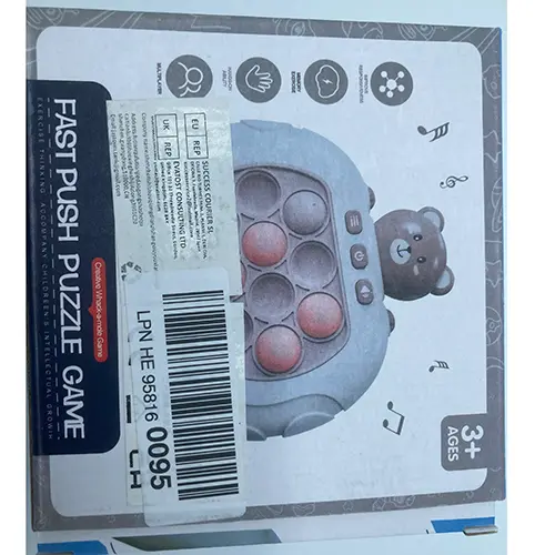 Photo from the official notice: Fast push puzzle game — environment risk