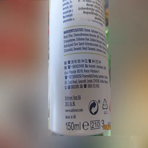Photo de l’avis officiel: Rexona MOTION sense stress control Déodorant — risque: Risque chimique