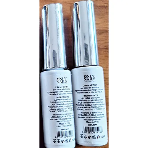 Photo de l’avis officiel: Only Nais Liner Artist Gel vernis à ongles — risque: Risque chimique