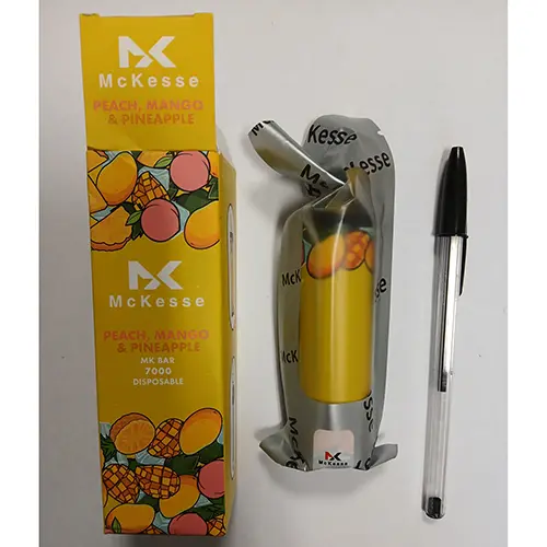 Photo de l’avis officiel: McKesse MK Bar 7000 Cigarette électronique jetable — risque: Risque chimique (SR/04216/25)