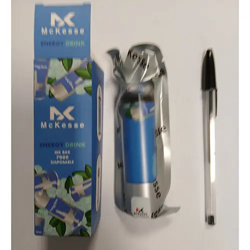 Photo de l’avis officiel: McKesse MK Bar 7000 Cigarette électronique jetable — risque: Risque chimique (SR/04216/25)